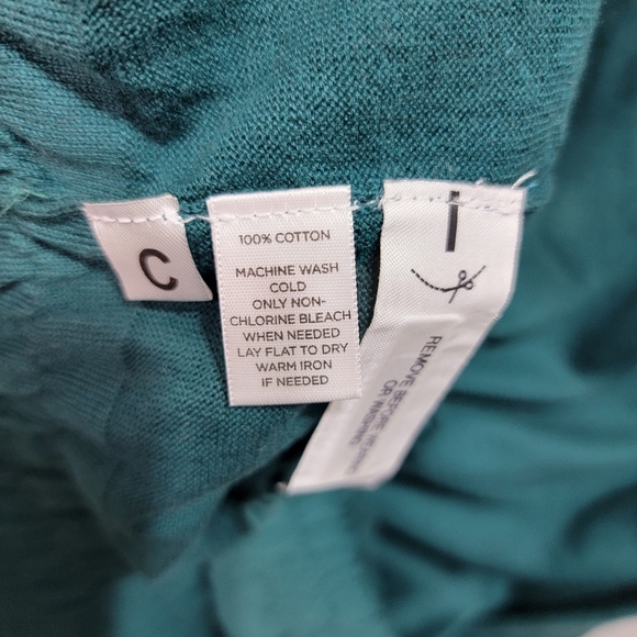 New! LOFT Ann Taylor Green Cotton Sweater Womens Size Large Pullover Lightweight - Picture 6 of 7